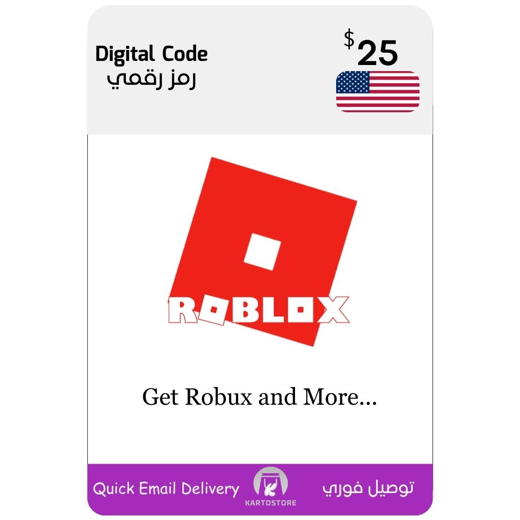 Roblox Digital Gift Card (USA) – 25 Usd