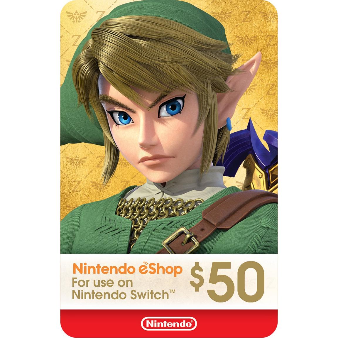 Nintendo eShop Digital Gift Card – 50 USD (USA)